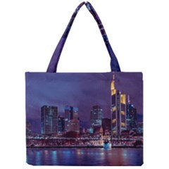 Frankfurt City Skyline Skyscraper Mini Tote Bag