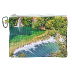 River Waterfall Canvas Cosmetic Bag (xl)