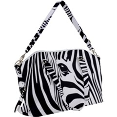 Animal Cute Pattern Art Zebra Canvas Crossbody Bag by Amaryn4rt