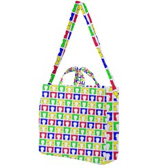 Colorful Seamless Pattern Square Shoulder Tote Bag