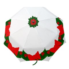 Holiday Wreath Folding Umbrellas by Amaryn4rt