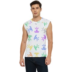 Rainbow Clown Pattern Men s Raglan Cap Sleeve T-shirt by Amaryn4rt