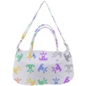 Rainbow Clown Pattern Removable Strap Handbag View1