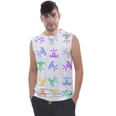 Rainbow Clown Pattern Men s Regular Tank Top by Amaryn4rt