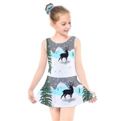 Rocky Mountain High Colorado Kids  Skater Dress Swimsuit by Amaryn4rt