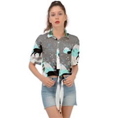 Rocky Mountain High Colorado Tie Front Shirt  by Amaryn4rt
