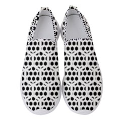 Seamless Honeycomb Pattern Women s Slip On Sneakers by Amaryn4rt