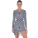 Spider Web Hypnotic Asymmetric Cut-Out Shift Dress View1