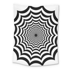 Spider Web Hypnotic Medium Tapestry by Amaryn4rt