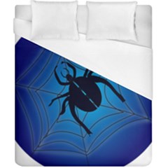 Spider On Web Duvet Cover (california King Size) by Amaryn4rt