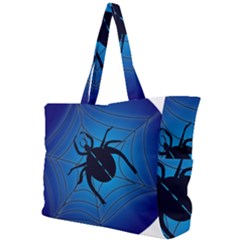 Spider On Web Simple Shoulder Bag by Amaryn4rt