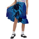 Spider On Web Kids  Ruffle Flared Wrap Midi Skirt View1