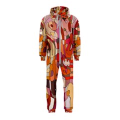 Abstract Abstraction Pattern Moder Hooded Jumpsuit (kids)