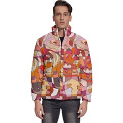 Abstract Abstraction Pattern Moder Men s Puffer Bubble Jacket Coat by Amaryn4rt