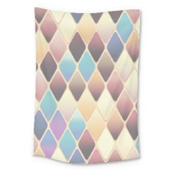 Abstract Colorful Diamond Background Tile Large Tapestry