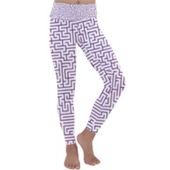 Maze Lost Confusing Puzzle Kids  Lightweight Velour Classic Yoga Leggings by Amaryn4rt