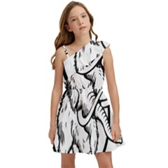 Mammoth Elephant Strong Kids  One Shoulder Party Dress by Amaryn4rt