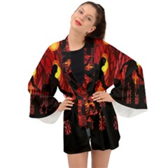 Horror Zombie Ghosts Creepy Long Sleeve Kimono