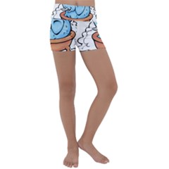 Elephant Bad Shower Kids  Lightweight Velour Yoga Shorts by Amaryn4rt