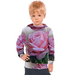 Rose Pink Flowers Pink Saturday Kids  Hooded Pullover by Amaryn4rt