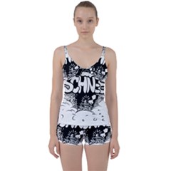 Snow Removal Winter Word Tie Front Two Piece Tankini