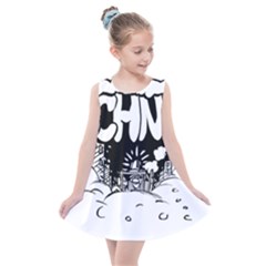 Snow Removal Winter Word Kids  Summer Dress by Amaryn4rt