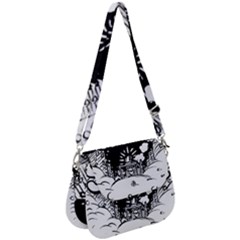 Snow Removal Winter Word Saddle Handbag by Amaryn4rt