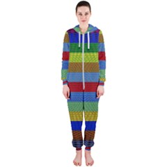 Pattern Background Hooded Jumpsuit (ladies)