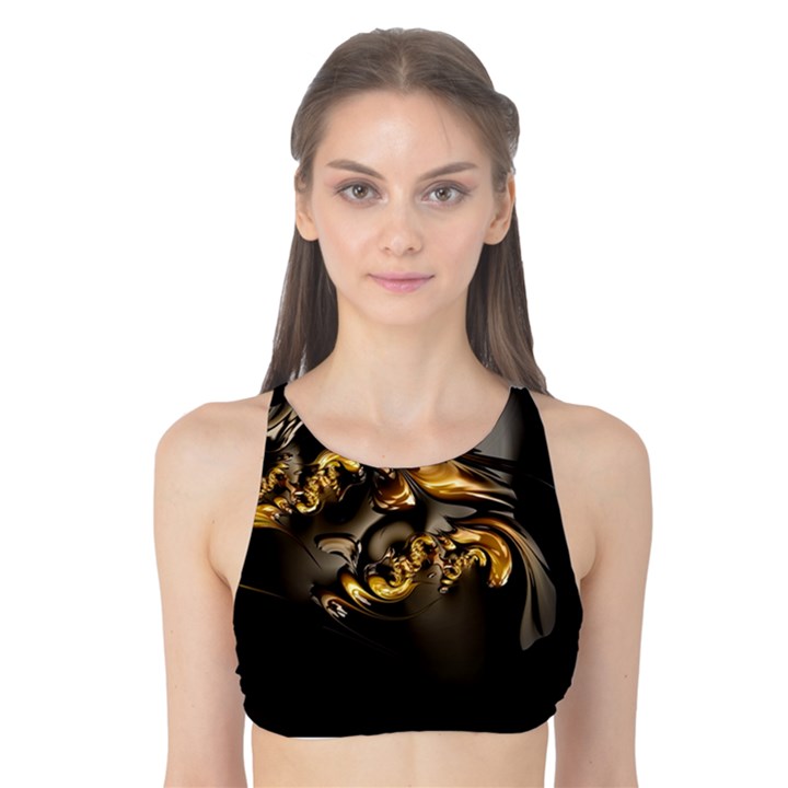 Fractal Mathematics Abstract Tank Bikini Top