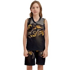 Fractal Mathematics Abstract Kids  Basketball Mesh Set