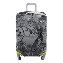 Kringel Circle Flowers Butterfly Luggage Cover (small) by Amaryn4rt