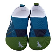 Vector Graphic Mountains Snow Wolf Kids  Sock-Style Water Shoes