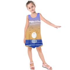 Vector Graphic Clipart Mountains Kids  Sleeveless Dress