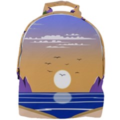 Vector Graphic Clipart Mountains Mini Full Print Backpack by Sarkoni