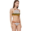 Birch Trees Fall Autumn Leaves Banded Triangle Bikini Set View3