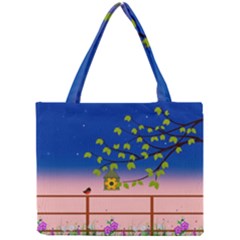 Vector Graphic Illustration Wallpaper Mini Tote Bag