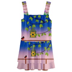 Vector Graphic Illustration Wallpaper Kids  Layered Skirt Swimsuit