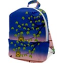 Vector Graphic Illustration Wallpaper Zip Up Backpack View1