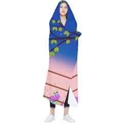 Vector Graphic Illustration Wallpaper Wearable Blanket by Sarkoni