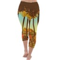 Mountains Fall Flowers Capri Winter Leggings  View4