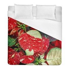 Poinsettia Christmas Star Plant Duvet Cover (full/ Double Size)