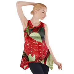 Poinsettia Christmas Star Plant Side Drop Tank Tunic