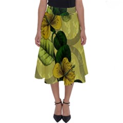 Flower Blossom Perfect Length Midi Skirt