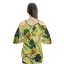 Flower Blossom Flutter Sleeve T-Shirt  View2