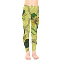 Flower Blossom Kids  Leggings by Sarkoni