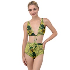 Flower Blossom Tied Up Two Piece Swimsuit