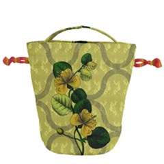 Flower Blossom Drawstring Bucket Bag