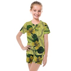 Flower Blossom Kids  Mesh T-Shirt and Shorts Set