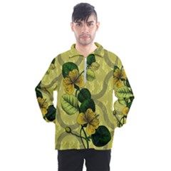 Flower Blossom Men s Half Zip Pullover