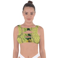 Flower Blossom Bandaged Up Bikini Top